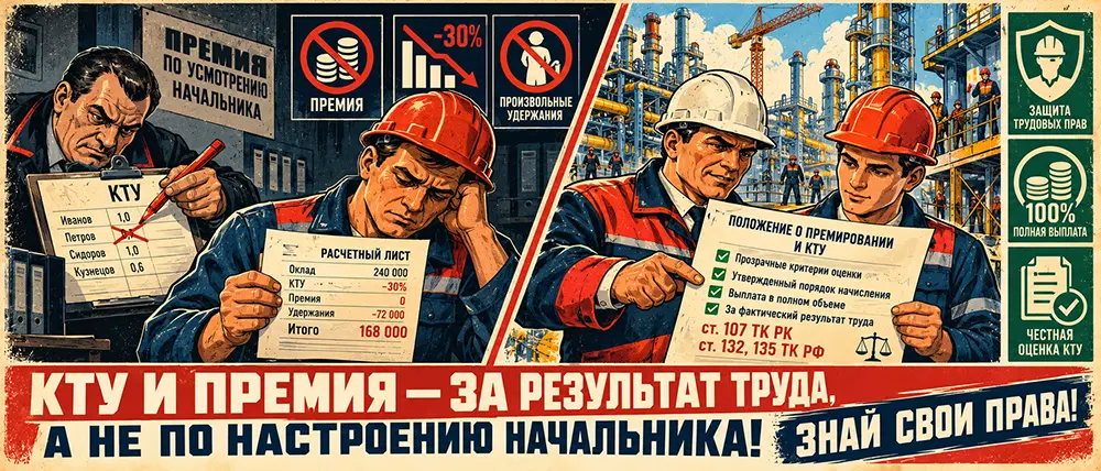 Срезали КТУ и оставили без премии: когда «депремирование» незаконно и как вернуть свои деньги 📉